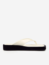 Eden Platform Thong - White Black