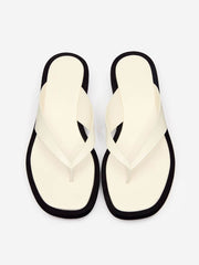Eden Platform Thong - White Black