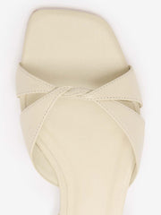 Marigold Flat Sandal - Almond Leather