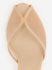 Wisdom Peep Toe Mule - Sand Mesh