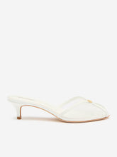 Wisdom Peep Toe Mule - White Mesh