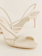Nino Slingback Heeled Sandal - Almond Leather