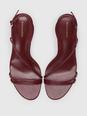 Petunia Heeled Sandal - Berry Jam Leather