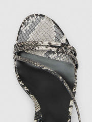 Petunia Heeled Sandal - Roccia Snake