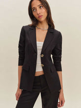 Bondi Linen Blazer - Black
