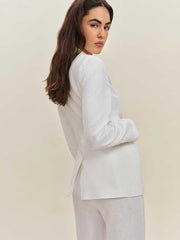 Bondi Linen Blazer - White