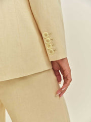 James Linen Blazer - Parmesan