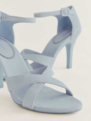 Anora Heeled Sandal - Mist Suede