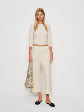 Ruby Cropped Knit Pant - Almond