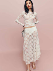 Mirabelle Knit Skirt - Ivory
