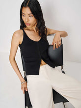 Eloise Cotton Sweater Tank - Black