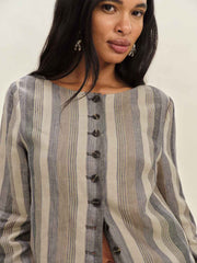 Lucia Jacket - Cannes Stripe