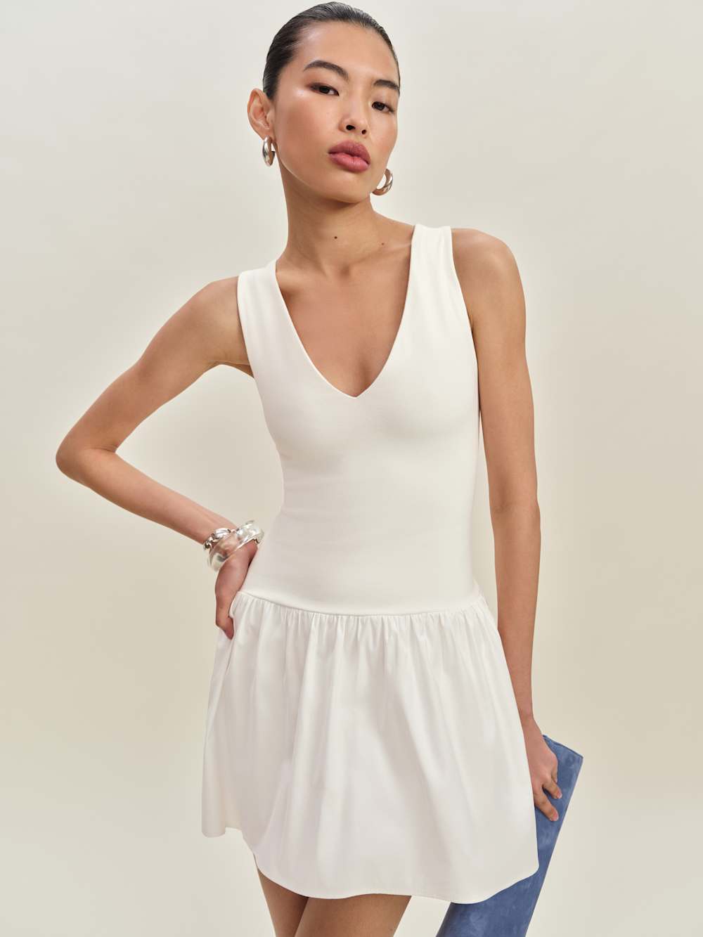 Alyssa Knit Dress - Fior Di Latte