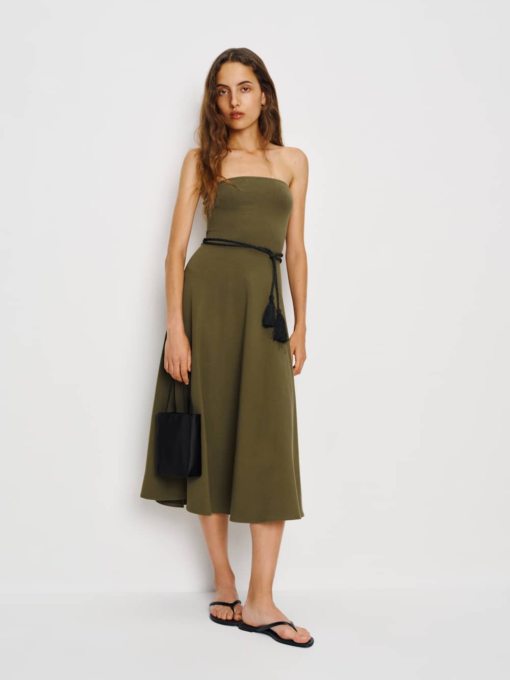 Lora Knit Dress - Dark Olive