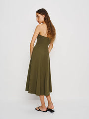 Lora Knit Dress - Dark Olive