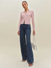 Val Knit Cardigan - Pink