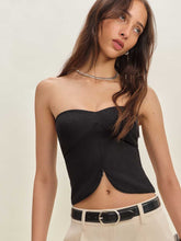 Maisie Linen Top - Black