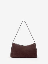 Hannah Shoulder Bag - Espresso Suede