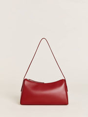 Hannah Shoulder Bag - Lipstick Leather