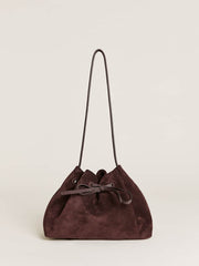 Ella Shoulder Bag - Espresso Suede
