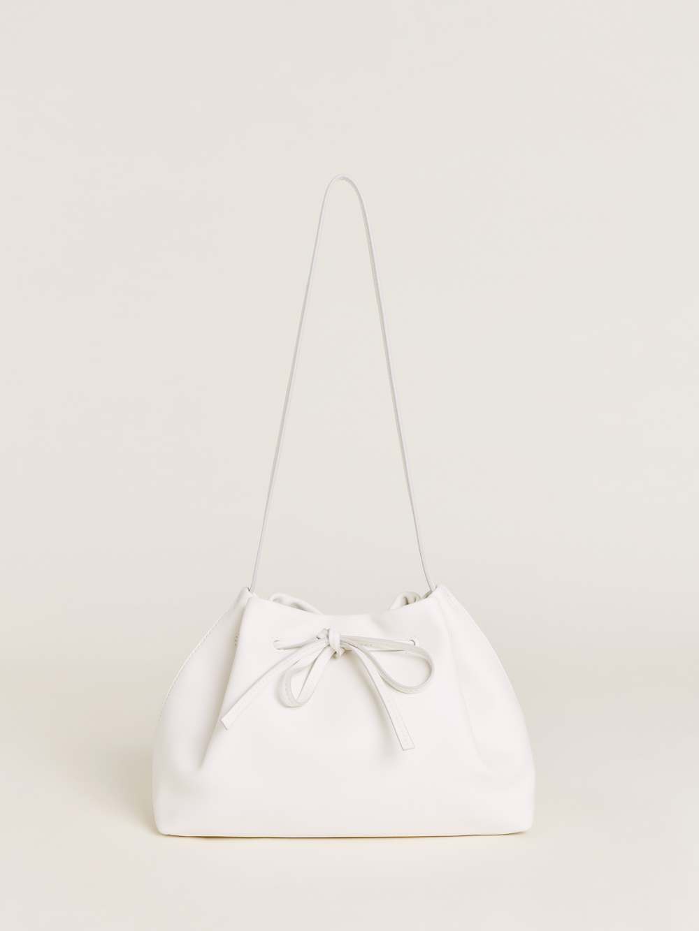 Ella Shoulder Bag - Optic White Leather