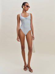 Bahia One Piece Swimsuit - Crystal Check