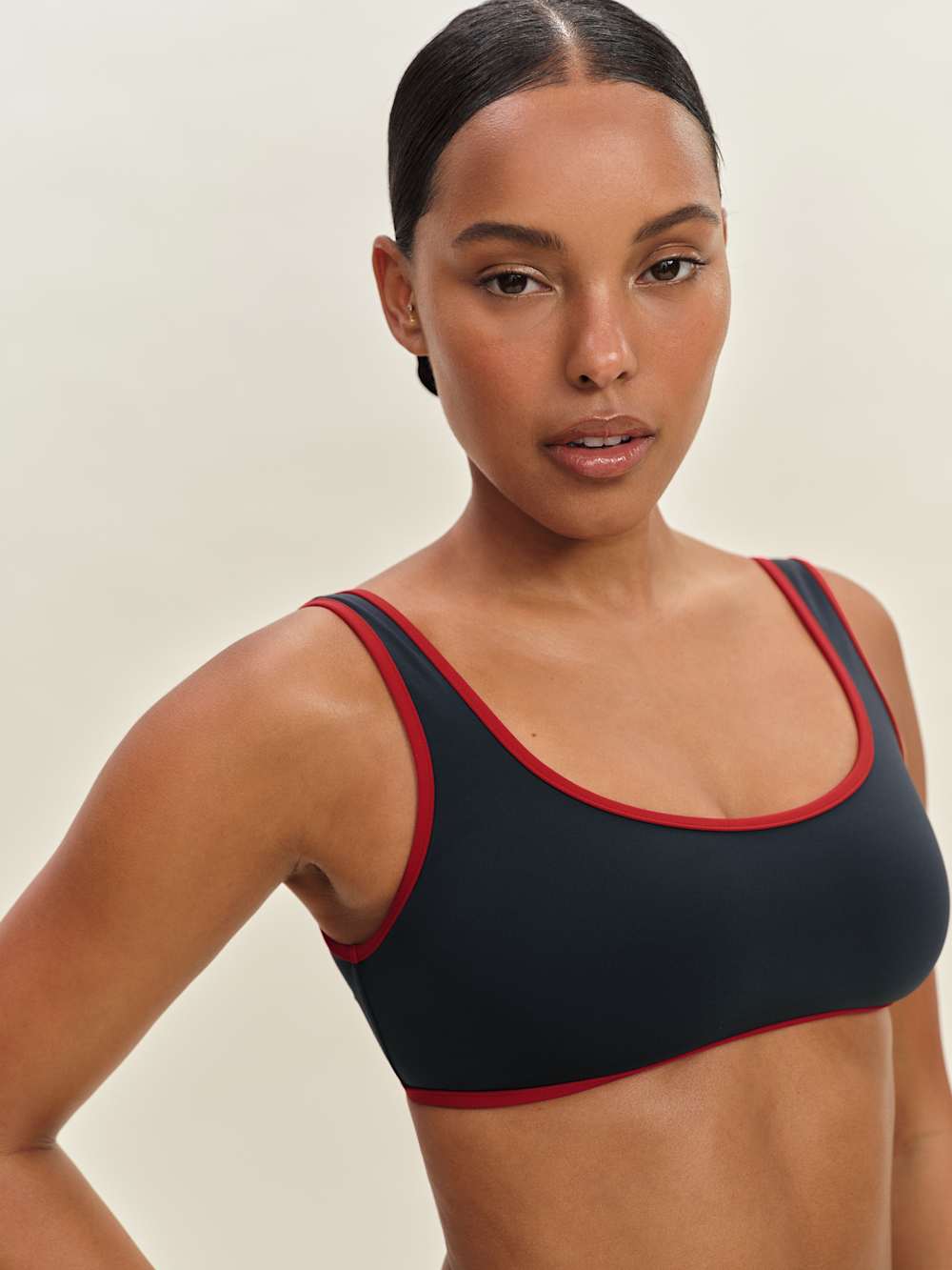 Vicky Bikini Top - Midnight Lipstick