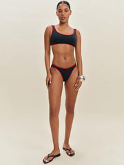 Vicky Bikini Top - Midnight Lipstick