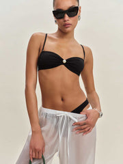 Perla Bikini Top - Black