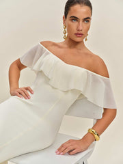 Charee Dress - Eggshell