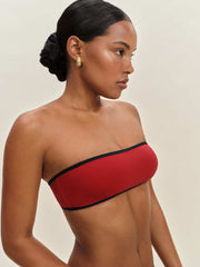 Praia Bikini Top - Lipstick Midnight