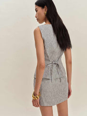 Lina Linen Two Piece - Vineyard