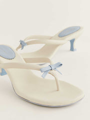 Louisa Heeled Sandal - Almond Leather