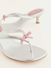 Louisa Heeled Sandal - Silver