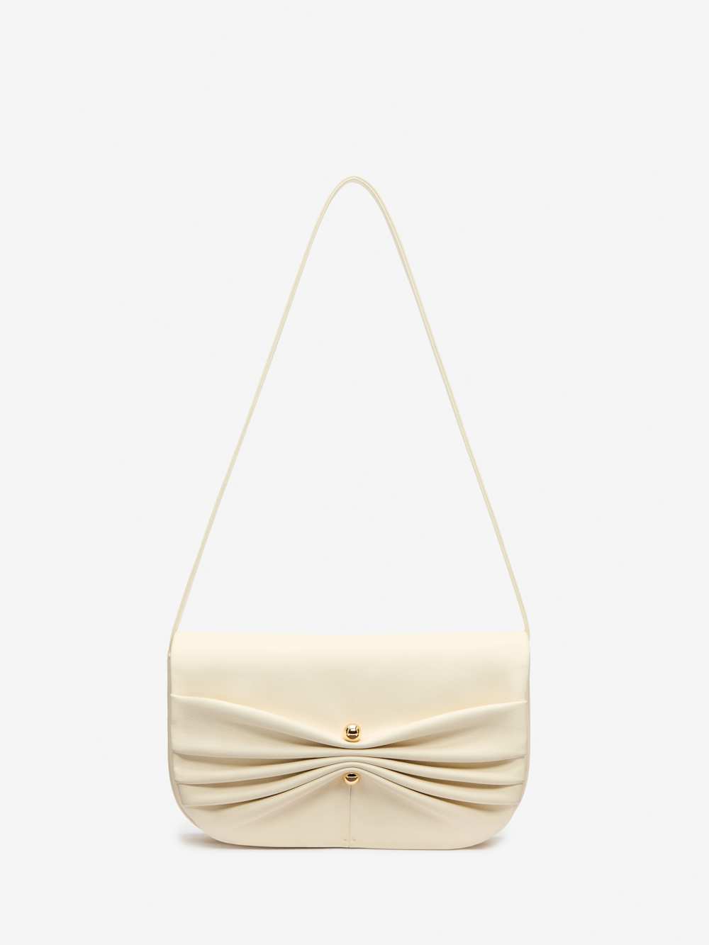 Maria Shoulder Bag - Cream Leather