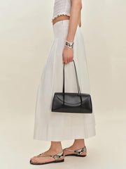 Elena Shoulder Bag - Black Leather