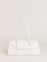 Elena Shoulder Bag - White Leather