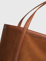 Evangeline Tote Bag - Couro Suede