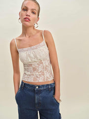 Amira Knit Top - Ivory