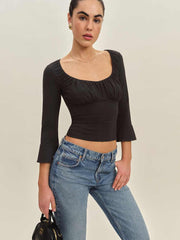 Effie Knit Top - Black