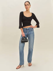 Effie Knit Top - Black
