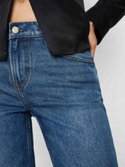Luca Stretch Low Rise Slim Straight Cropped Jeans - Mellusine