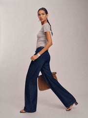 Elio Low Rise Denim Trouser - Marion