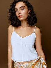 Olive Top - White