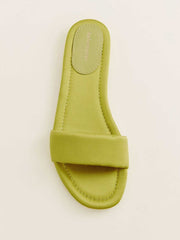 Tory Mule Sandal - Kiwi Satin