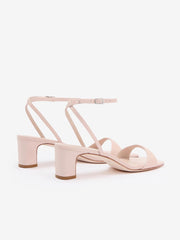 Sage Heeled Sandal - Alabaster Patent