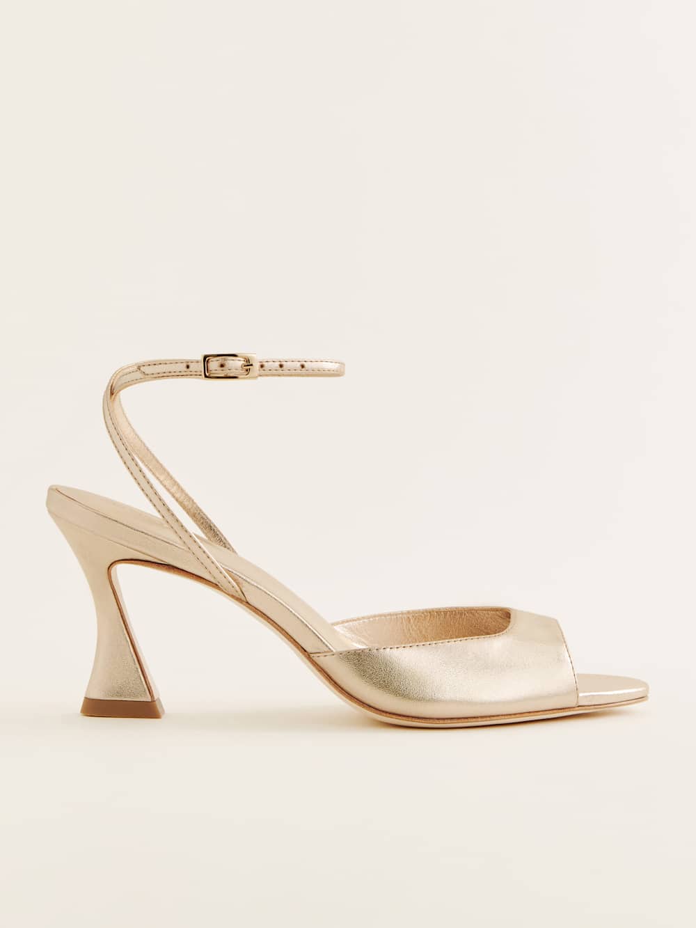Noey Heeled Sandal - Gold