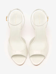 Noey Heeled Sandal - White Patent