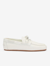 Fia Boat Loafer - White Leather