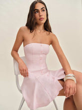 Derin Linen Dress - Cherry Blossom